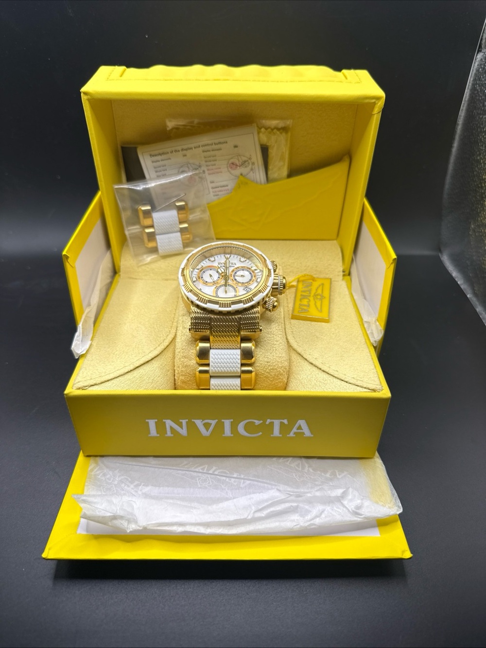 Invicta Specialty Men's watch (model 28798) gold-tone stainless steel case